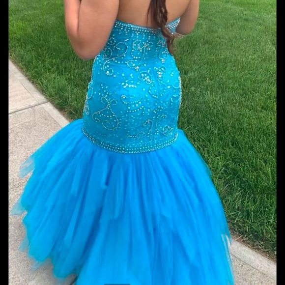 Blue prom dress - Picture 1 of 4